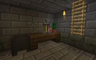 A brewing stand found in the secret basement of an Igloo (Image via minecraftseedhq)